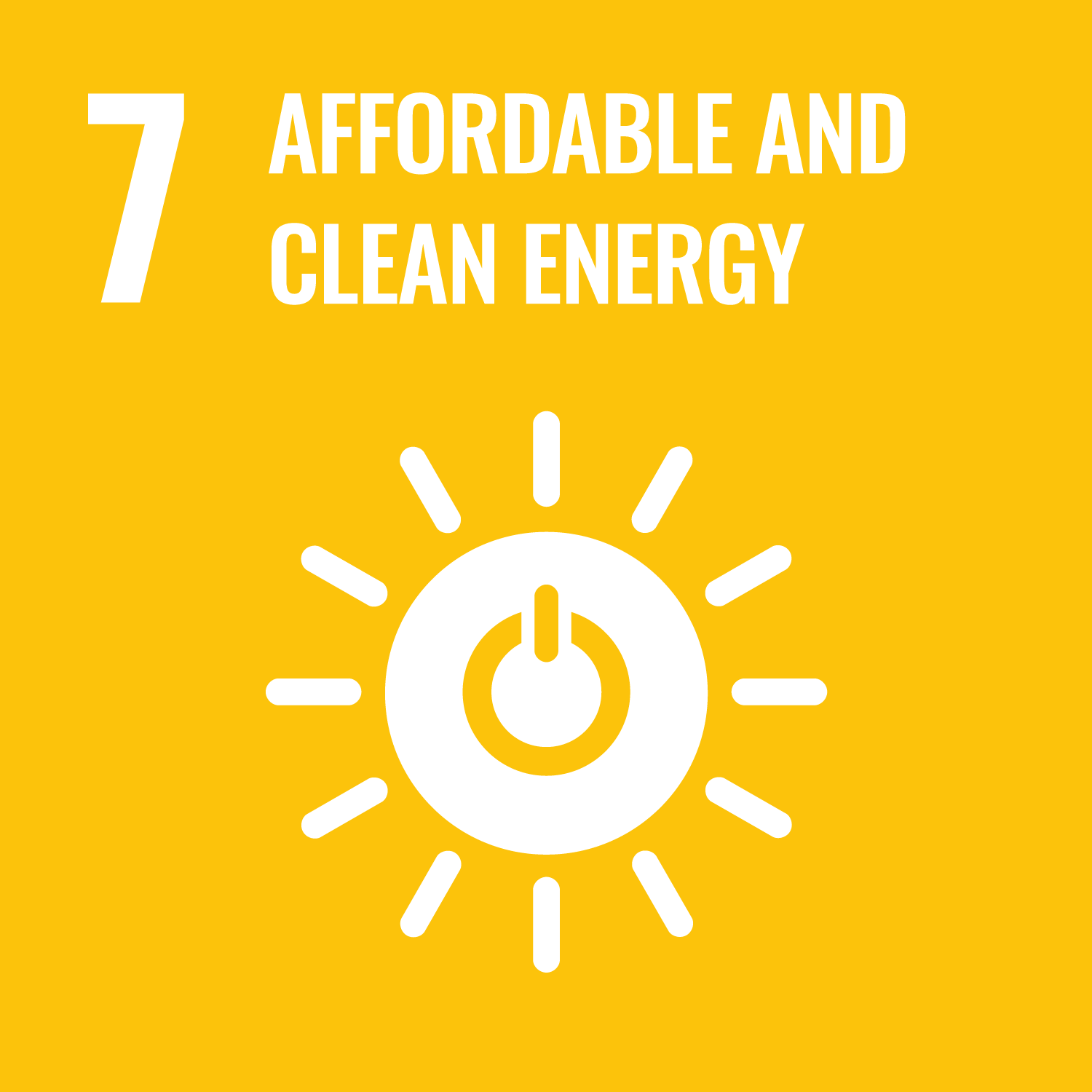 Goal 07 Affordable and Clean Energy